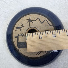 Vintage Studio Art Pottery Seed Jar Early Native Aboriginal Designs Signed TTF