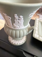 Wedgewood Jasper Vase And Plate Small Plate