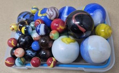 Vintage Older Marbles Lot- Akro/Peltier/Swirls 6