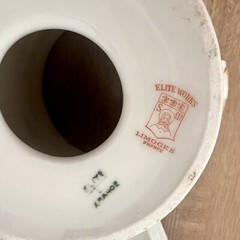 Antique 1989-1900 Elite Works Limoges France Condensed Milk Holder Jar Container