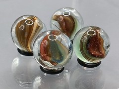 .61″-.58″ Hybrid Cat Eye Sparkler Marble Lot- Akro Master Vitro Foreign- L121
