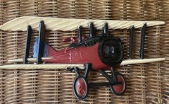 Set 3 Vintage WWI Airplanes 1975 Homco Cast Metal Wall Decor Planes Excellent!