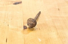 Antique Roman Wrought Iron Nail Fastener Artifact 2.5”
