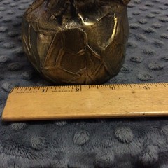 Large 7″ Bronze (?) Eagle Trophy Figure Statue Sculpture Cast Metal Display