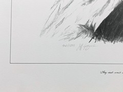 Jeff Gogue Signed Eagle Lithograph Print Rare Hand Numbered Art Isaiah 40:31