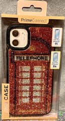 PrimeConnect Bling Case Iphone 11 XR Great Britain Telephone Booth Travel Style