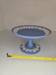Vintage Wedgwood Blue Jasperware Compote/pedestal dish