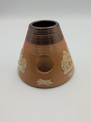 Antique Royal Doulton Harvest Ceramic Stoneware Match Striker L Straus & Sons NY