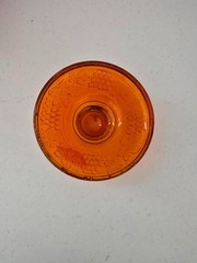 Orange Grapevine Pattern Lidded Candy Dish Vintage -Excellent Condition 10″ x 5″