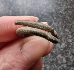 Rare Celtic Hair Ring Bronze Twisted Coiled Antique Metal Detecting Find