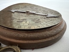 Antique Calendar Astrological Art Horoscope Wall Hanging Decor Broken ***