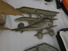 Vintage SEXTON Midwest Set of 4 Airplanes Cast Aluminum Wall Art Decor