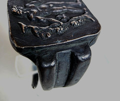 300 BC Ancient Greek Silver Ring Dionysus god of wine-making orchards, fertility