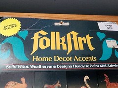 Vintage Folk Art Home Decor Accents Weathervane 54007 Cow Original Packaging