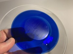 Willy Johansson? Hadeland Handmade Scandinavian Cobalt Plate Art Glass 6 3/8″