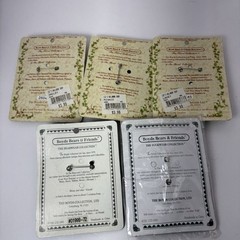Boyds The Bearwear Collection Set 0f 5 New On Cards Pins Brooches Oakley Minnie
