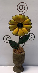 Sunflower Note/Photo Holder approx 9″ tall