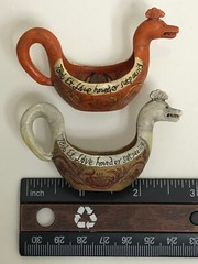 LOT 2 Candy Design Norway Viking Ship Danish Nordic Head Boat Ocean Sea Vintage