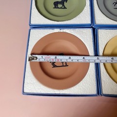 4x Wedgwood Jasperware Horses Small Plates Dishes Complete Set Boxed Exc Cond