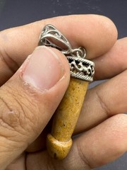 Beautiful Old Roman Natural Jasper Stone Phallus Mini Peens Amulet Pendant