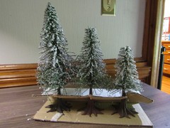 Department 56 “Frosted Norway Trees” Accessory, Set of 3, #5175-6, 1990 Pre-Own