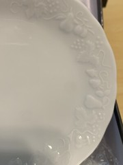 Philippe PH Deshoulieres Blanc De Blanc Plate Dish Porcelain France Set of 5 NEW