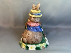 1990s Fitz and Floyd Bonnet Hill Butter Dish