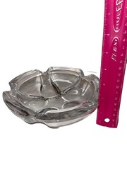 Val St. Lambert Belgium Lead Crystal Clear Ashtray Vintage Large Or Dish