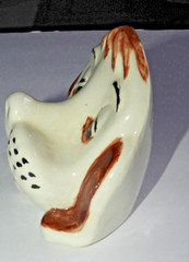 Vintage Eyeglasses Glasses Stand Holder Ceramic Puppy Dog Head Sad Eyes