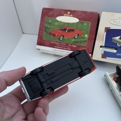 Vtg Hallmark Ornament Lot 5pc Classic American Cars 1969 Pontiac GTO The Judge +