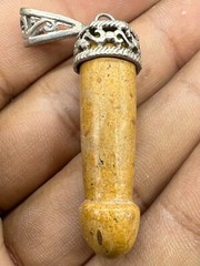 Beautiful Old Roman Natural Jasper Stone Phallus Mini Peens Amulet Pendant
