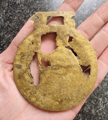 Vintage Horse Brass Britannia One Penny
