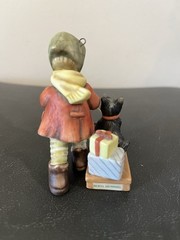 Vtg 2000 Hummel Goebel Sleigh Ride For Pup Christmas Ornament Figurine EXCELLENT