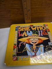 Mary Engelbreit Tin Collectible SHE WHO LAUGHS LAST JCPenney Exclusive NISP New
