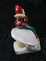 Belleek Irish Vintage RARE! Leprechaun Painted 5-1/4” Elf, Knome 3rd Green Mark