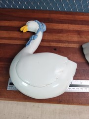 2 Vintage 1987 HOMCO Burwood Country Geese Wall Pockets County Farmhouse 80s