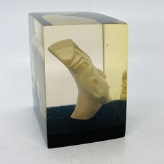 Rare Colombia Veracruz Laughing Head Statue In Resin Governor Patricio Calero 26