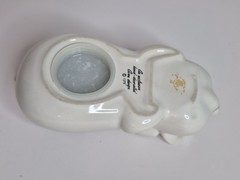 Vintage Ceramic Pig Potpourri Sachet Holder 1978 Avon Ceramarte Brazil Flowers
