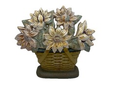 Longaberger Collectors Club 2006 Cast Iron Sunflower Door Stop 2 Available