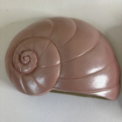 Vintage Mauve Pink Bathroom Wall Decor Seashells Art Burwood 1980s Conch Shell