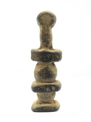 Neolithic Stone Idol Worshiper Figure Ancient Fertility Sculpture Artifact