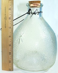 Heavy Pebbled Decorative Glass Bee, Wasp & Sun Catcher Summer Patio or Porch