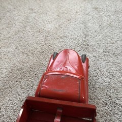 1940’s Structo Toys Diamond T Dump Truck Steel 20” Fireball Motor Red