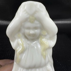 Vintage BELLEEK Ireland UNDINE Nymph Creamer Small Pitcher Jug Fine Porcelain