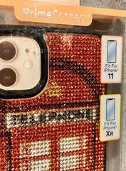 PrimeConnect Bling Case Iphone 11 XR Great Britain Telephone Booth Travel Style