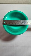 1958 VTG Reed and Barton enameled silverplate modernist tazza