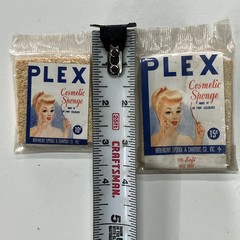 Vintage Mid-Century Plex Cosmetic Sponges in Original Packaging Lot
