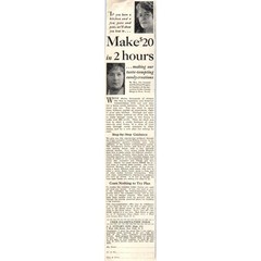 1931 G.P. Putnam’s Sons New York Advertisement Make $20 in 2 Hours ~2.5×12 FL5-1
