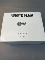 Vintage Veneto Flair Ceramic Egg Easter 1975 Italy #6671/7500 W/Box