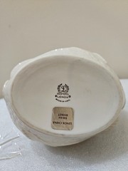 Vintage Lenox Double swan basket bowl Made in USA with gold logo